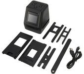 Escáner de diapositivas de película Convertir 135 126 110 Diapositivas de películas a negativos Color Negro Blanco Fotos JPG 22MP con pantalla LCD ...