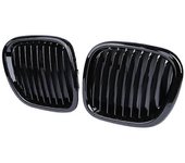 Parrillas deportivas de malla de riñón en el capó delantero negro brillante del coche para Z3 Convertible Coupe 1996-2002