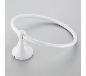 Toalleros soportes toalleros wc baño toalla de baño percha redonda anillo blanco montaje en pared soportes de latón toalla de mano