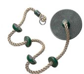 Columpio de escalada, cuerda de escalada, columpio de disco con soporte para los pies, juego para niños, para exteriores, patio trasero, zona de ju...