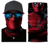 Redkid Película Deadpool Bandana Calavera 3D Pasamontañas sin costuras Bufanda mágica Pañuelos de deportes al aire libre Hombres Mujeres Pesca Másc...