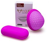 Disco menstrual a prueba de fugas para mujer, copa menstrual de silicona reutilizable, flexible y diseñada para la higiene femenina Púrpura S