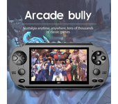 X12 Plus Consolas de juegos 7 Retro Handheld Portable 10000 Games Video Console A 43inch Black 8GB