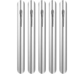 5 piezas de raspador de migas de acero inoxidable Raspador de migas de mostrador Barredora de migas de restaurante Plata 15.00X1.50X0.20CM