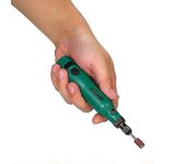 18v 1.2w Mini amoladora eléctrica Juego Mango inalámbrico Rectificadora de tamaño pequeño Tallado Grabado Bolígrafo Recorte Fresado Pulido-Bueno