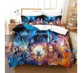 Kerota D Star Wars Juego de ropa de cama Niños Adolescentes Adultos Juego de funda nórdica Tema de película de ciencia ficción Juego de funda nórdi...