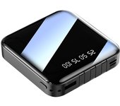 Cargador portátil de 10000 mAh con cable micro USB tipo C Pantalla LED de alimentación de la batería