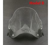 Vmax1200 Vmax1300 Parabrisas de motocicleta Abs Parabrisas de plástico w / kit de soporte de montaje para Yamaha V-max Vmax 1200/1300 1985-2007 Mod...