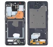 Para Samsung Galaxy S20 Ultra 5g Sm-g988b Placa de bisel de marco medio Negro