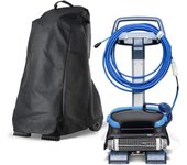 Robot Limpiador de Piscinas Classic Caddy Cover, Cubierta de Piscina Impermeable, Compatible con Delfines, con Mango y D