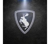 Alce Rampante Bandera Sueca Logotipo LED Puerta de coche Luces de bienvenida para Volvo XC40 XC60 S90 S60 S80 XC90 V90 V60 Ghost Shadow Projector V...