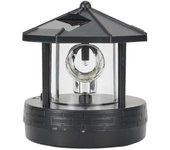 Faro alimentado por energía solar LED, lámpara giratoria de 360 grados faro solar LED luces de camino de paisaje Ga