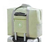 2x Bolsa de Viaje 45x36x20 Bolsa de Hombro de Gimnasio Plegable Bolsa de Deporte Maleta de Viaje de Mano 40l JUG verde