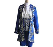 Disfraz de juego de rol de bestia azul para hombres Disfraz de príncipe Cospaly 3XL