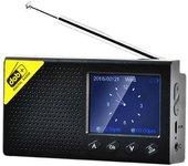 2.4 "DAB portátil DAB + Radio digital FM Recargable Bluetooth Reproductor de música LCD ft