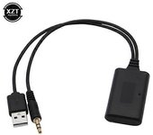 Para BMW E90 E91 E92 E93 Coche Bluetooth 5.0 Receptor de audio USB + 3.5mm Jack Radio Adaptador de audio Universal AUX-IN Cable AUX Negro