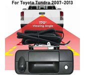 Cámara de visión trasera del coche Cámara de la manija de la puerta trasera de retroceso para Toyota Tundra 2007 2008 2009 2010 2011 2012 2013 Acce...