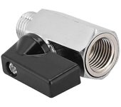 Mini válvula de bola de latón de 1/4" NPT hembra x válvula de cierre macho