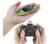 Mini 5 km / h Electric Rc Speed Boat impermeable 2.4ghz Control remoto Barco de moto acuática con luz led para niños Regalo de fiesta navideña