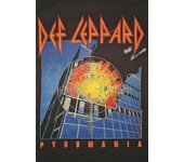 Def Leppard - Camiseta pyromanía Girlie Negro S