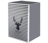 ZHOUBA Cubierta de la lavadora PEVA Protección de seguridad Bolsa de almacenamiento de la lavadora Suministros para el hogar 2,Reindeer