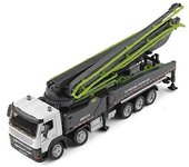 Huina 1709 Camiones de aleación modelo 1/50 Coches Grúa Juguete Camión bomba de hormigón Juguete Simulación Ingeniería Construcción Juguetes para n...