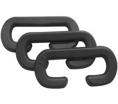 Para HTC Vive Cover Pu Leather, espuma para HTC Vive Headset Vr Face Cushion Cover Bundle, fácil de limpiar negro