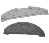 Soporte de paño de fregona de aspiradora y paño de fregona para piezas de aspiradora robot S9 / T10 Blanco Gris