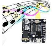 Receptor de audio BT5.0 + kit de cable de audio uno a dos decodificador Bluetooth MP3 altavoz de automóvil sin pérdidas Audio Am
