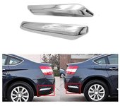 1 par de tapas de la tira del parachoques trasero con decoración cromada para Citroen C5 2009 2010 2011 2012