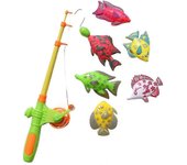 Juego de juguetes magnéticos de la piscina de pesca de 7 piezas para niños - Juguete de fiesta para niños con mesa de agua Bañera Juguete de fiesta...