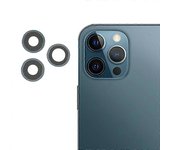 Cubierta de reparación del anillo de la lente de la cámara trasera trasera OEM con reemplazo de lente de vidrio para iPhone 12 Pro de 6.1 pulgadas