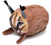 Floppa Plush 8In Caracal Gordito Almohada Gato Peluche Peluche Juguete para Niños, Anime Fan Regalos, Decoración Como se muestra