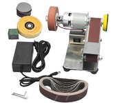Afilador de cuchillos de ángulo fijo Lijadora de banda eléctrica Pulido Afilador Nuevo -xx