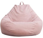 Adultos, Niños, Puff grande, Sillón, Sofá, Funda, Tumbona perezosa de interior 2023 Nuevo (excluyendo rellenos) Rosa