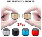 Mini altavoz Bluetooth emparejable Subwoofer Bluetooth de bajo metálico Altavoz Bluetooth portátil Altavoz inalámbrico-YuJia rojo