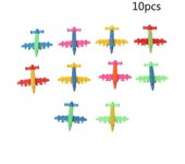 10 piezas Mini avión bombardero de plástico avión de combate modelo de juguete regalos militares para niños
