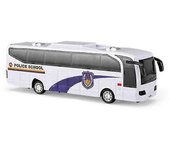 Vehículo juguete Bus Toy Bus con sonidos brillantes Zfule53 Autobús de coche de policía blanco