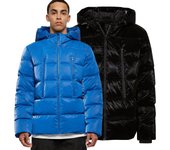 Urban Classics - Chaqueta de invierno acolchada con piel de tiburón Real M
