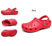 Zapatos Unisex Garden Clogs Rojo 38