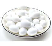 10 piezas de huevos de paloma de plástico