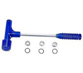 Martillo extractor de bala con 3 conectores para 0.17 a 50 cal Azul
