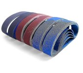 Juego de 30 bandas de lijado afilador de cuchillos de 3/4 pulgadas x 12 pulgadas - 80/120/240/400/800/1000 granos