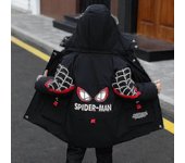 Nuevo Invierno 2022 Spider-Man Chaqueta con capucha Abrigo cálido de invierno para niños negro 130cm (6-7years)