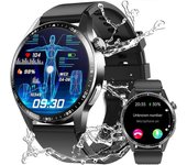 Reloj inteligente para hombres Responder / Hacer llamadas, reloj inteligente táctil de 1.55 "con frecuencia cardíaca / oxígeno en sangre / rastread...