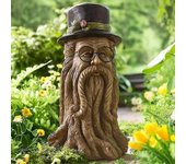 Tree Stump Families Garden Statues Sculptures Outdoor Ornament Crafts