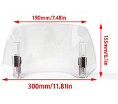 Para Honda NC750X NC750S NC700X X-ADV 750 Integra750 CTX700 NSS750 Extensión del parabrisas de la motocicleta Deflector de alerón ajustable Transpa...