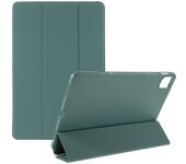 Para Xiaomi Pad 5 / Pad 5 Pro Estuche de tableta de PU delgado y liviano Cubierta de soporte de tríptico de TPU mate con Auto Verde oscuro Style G ...