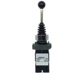XD2PA24CR 4NO 4 Posiciones Palanca de bamboleo de retorno de resorte momentáneo Joystick Plata negra