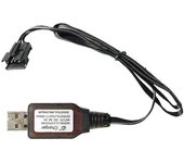 7.4v 3.7v X2 Cargador Sm-4p Li-ion Batería eléctrica Rc Juguetes Coche Barco Cable USB